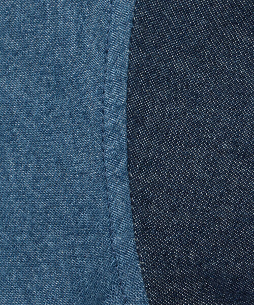 AVIREX（アヴィレックス）の「カラーコンビロングシャツワンピース/ COLOR COMBI LONG SHIRT ONEPIECE（シャツワンピース・レディース・ライトブルー/オリーブ/チャコールグレー・FREE）」の10枚目の写真