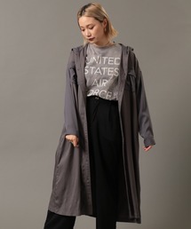 AVIREX | カラーコンビロングシャツワンピース/ COLOR COMBI LONG SHIRT ONEPIECE(シャツワンピース)