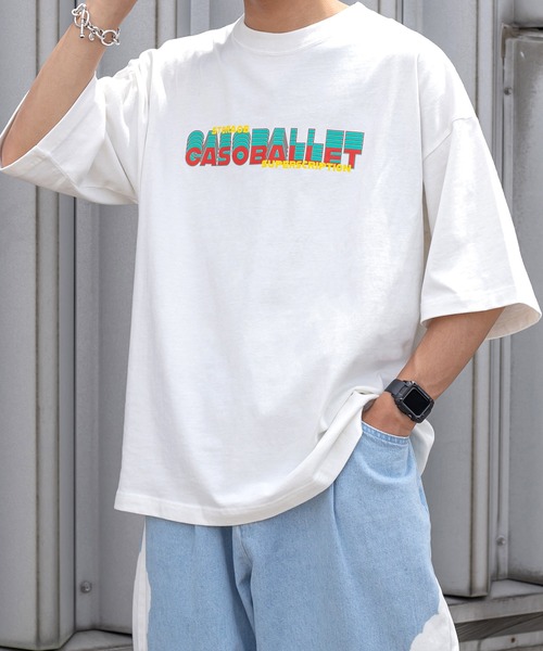Perushu(ペルーシュ)の「レトロアソートプリントTシャツ(Tシャツ/カットソー・メンズ・ホワイト/ブラック/オフホワイト/ダークブルー・MEDIUM/LARGE)」の2枚目の写真