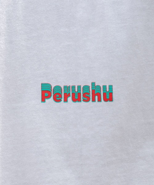 Perushu(ペルーシュ)の「レトロアソートプリントTシャツ(Tシャツ/カットソー・メンズ・ホワイト/ブラック/オフホワイト/ダークブルー・MEDIUM/LARGE)」の12枚目の写真