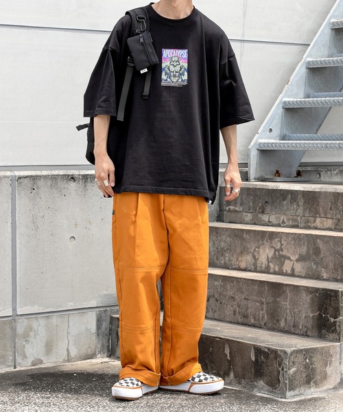 Perushu(ペルーシュ)の「レトロアソートプリントTシャツ(Tシャツ/カットソー・メンズ・ホワイト/ブラック/オフホワイト/ダークブルー・MEDIUM/LARGE)」の6枚目の写真