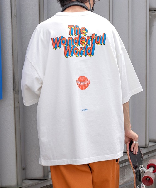 Perushu(ペルーシュ)の「レトロアソートプリントTシャツ(Tシャツ/カットソー・メンズ・ホワイト/ブラック/オフホワイト/ダークブルー・MEDIUM/LARGE)」の16枚目の写真