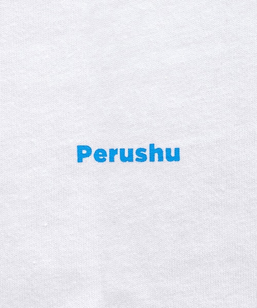 Perushu(ペルーシュ)の「レトロアソートプリントTシャツ(Tシャツ/カットソー・メンズ・ホワイト/ブラック/オフホワイト/ダークブルー・MEDIUM/LARGE)」の13枚目の写真