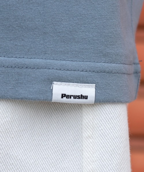 Perushu(ペルーシュ)の「レトロアソートプリントTシャツ(Tシャツ/カットソー・メンズ・ホワイト/ブラック/オフホワイト/ダークブルー・MEDIUM/LARGE)」の11枚目の写真