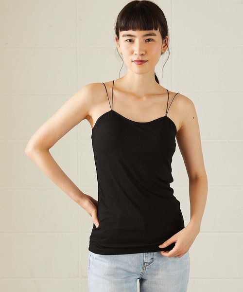 OUVRAGE CLASSE（ウヴラージュクラス）の「ストラップキャミソール（キャミソール・レディース・ブラック/ホワイト・FREE）」の14枚目の写真
