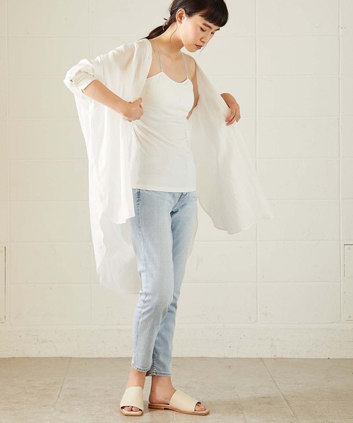 OUVRAGE CLASSE（ウヴラージュクラス）の「ストラップキャミソール（キャミソール・レディース・ブラック/ホワイト・FREE）」の17枚目の写真