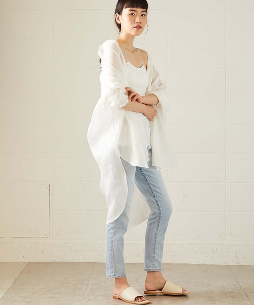 OUVRAGE CLASSE（ウヴラージュクラス）の「ストラップキャミソール（キャミソール・レディース・ブラック/ホワイト・FREE）」の18枚目の写真