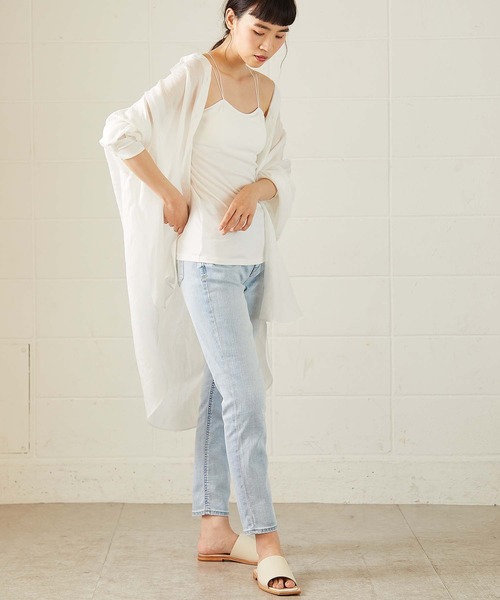 OUVRAGE CLASSE（ウヴラージュクラス）の「ストラップキャミソール（キャミソール・レディース・ブラック/ホワイト・FREE）」の19枚目の写真