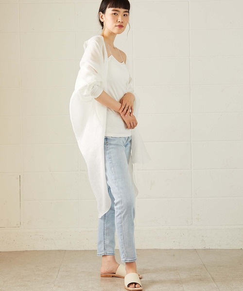 OUVRAGE CLASSE（ウヴラージュクラス）の「ストラップキャミソール（キャミソール・レディース・ブラック/ホワイト・FREE）」の6枚目の写真