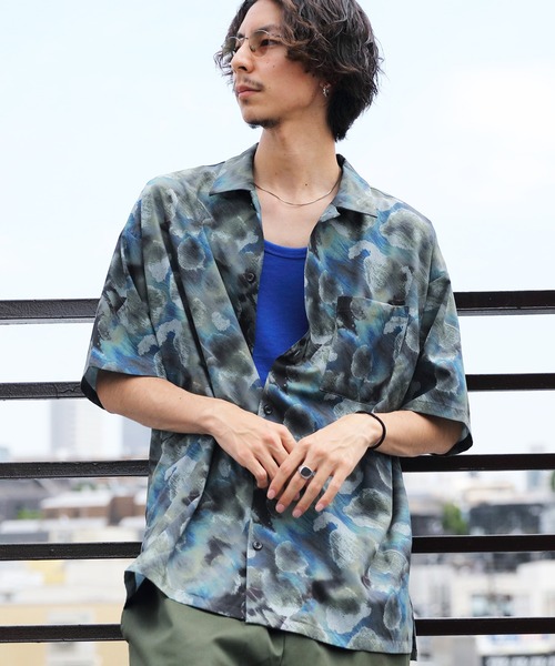 ８(eight)（エイト）の「総柄プリント半袖シャツ（シャツ/ブラウス・メンズ・ワインレッド/ホワイト系その他/ブラック系その他/ホワイト系その他2/ホワイト系その他3/ブラック系その他2/ブラック系その他3/ブラック系その他4・MEDIUM/LARGE）」の5枚目の写真