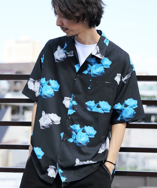 ８(eight)（エイト）の「総柄プリント半袖シャツ（シャツ/ブラウス・メンズ・ワインレッド/ホワイト系その他/ブラック系その他/ホワイト系その他2/ホワイト系その他3/ブラック系その他2/ブラック系その他3/ブラック系その他4・MEDIUM/LARGE）」の8枚目の写真