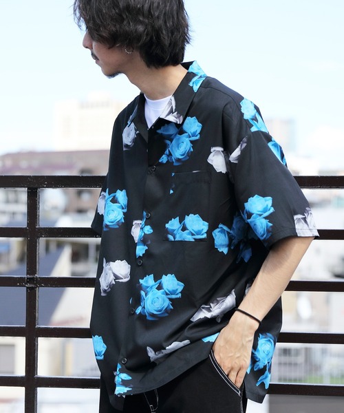 ８(eight)（エイト）の「総柄プリント半袖シャツ（シャツ/ブラウス・メンズ・ワインレッド/ホワイト系その他/ブラック系その他/ホワイト系その他2/ホワイト系その他3/ブラック系その他2/ブラック系その他3/ブラック系その他4・MEDIUM/LARGE）」の19枚目の写真