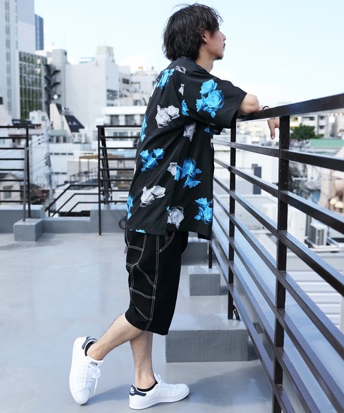 ８(eight)（エイト）の「総柄プリント半袖シャツ（シャツ/ブラウス・メンズ・ワインレッド/ホワイト系その他/ブラック系その他/ホワイト系その他2/ホワイト系その他3/ブラック系その他2/ブラック系その他3/ブラック系その他4・MEDIUM/LARGE）」の15枚目の写真