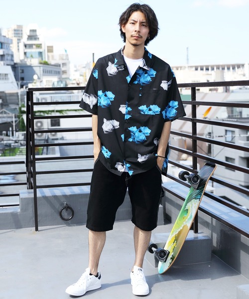 ８(eight)（エイト）の「総柄プリント半袖シャツ（シャツ/ブラウス・メンズ・ワインレッド/ホワイト系その他/ブラック系その他/ホワイト系その他2/ホワイト系その他3/ブラック系その他2/ブラック系その他3/ブラック系その他4・MEDIUM/LARGE）」の12枚目の写真