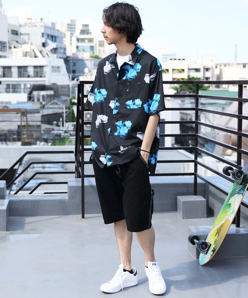 ８(eight)（エイト）の「総柄プリント半袖シャツ（シャツ/ブラウス・メンズ・ワインレッド/ホワイト系その他/ブラック系その他/ホワイト系その他2/ホワイト系その他3/ブラック系その他2/ブラック系その他3/ブラック系その他4・MEDIUM/LARGE）」の11枚目の写真