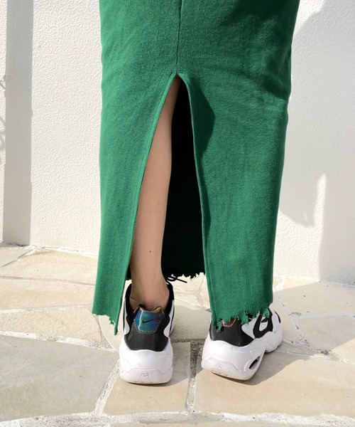 WHO'S WHO gallery（フーズフーギャラリー）の「リブナローワンピース（ワンピース・レディース・ブラック/グリーン/オートミール・FREE）」の15枚目の写真