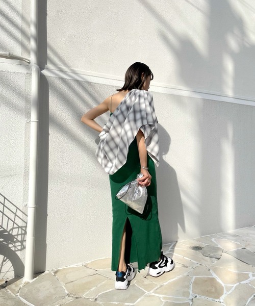 WHO'S WHO gallery（フーズフーギャラリー）の「リブナローワンピース（ワンピース・レディース・ブラック/グリーン/オートミール・FREE）」の17枚目の写真