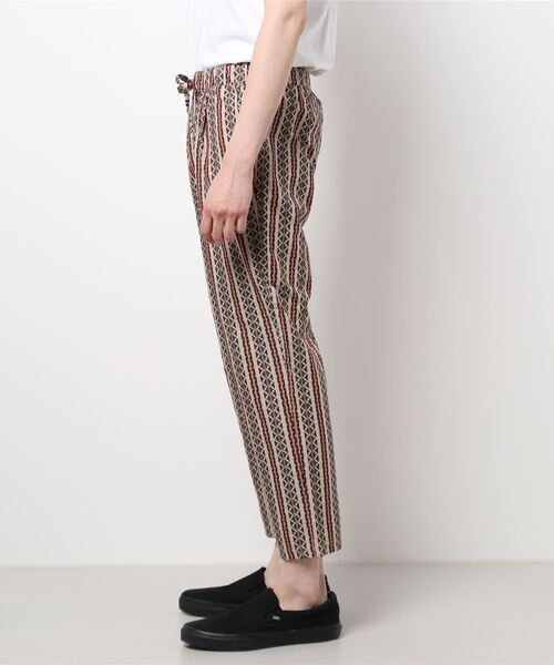 417 EDIFICE（フォーワンセブンエディフィス）の「オーガニックコットンバティックワイドイージーパンツ（スラックス・メンズ・ブラック/ブルー・MEDIUM/LARGE）」の17枚目の写真