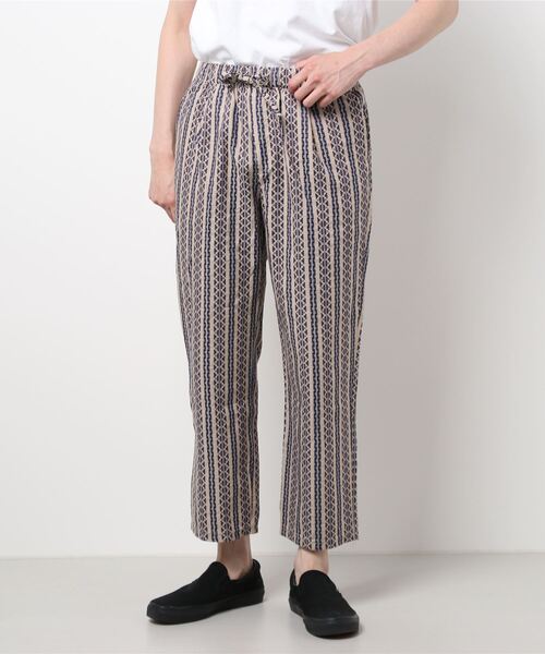 417 EDIFICE（フォーワンセブンエディフィス）の「オーガニックコットンバティックワイドイージーパンツ（スラックス・メンズ・ブラック/ブルー・MEDIUM/LARGE）」の20枚目の写真