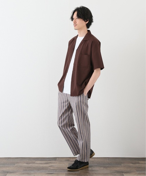 417 EDIFICE（フォーワンセブンエディフィス）の「オーガニックコットンバティックワイドイージーパンツ（スラックス・メンズ・ブラック/ブルー・MEDIUM/LARGE）」の3枚目の写真