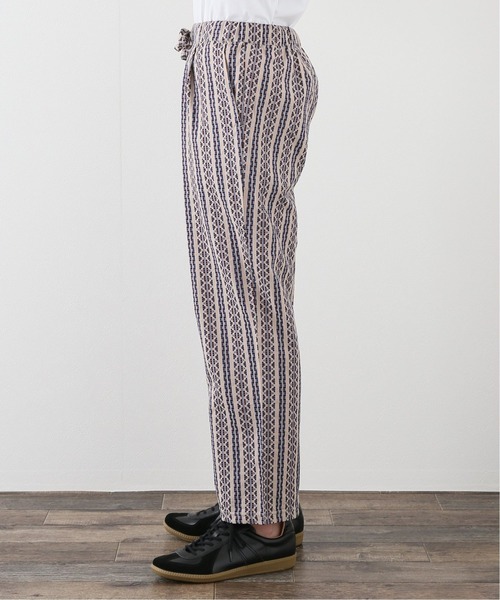 417 EDIFICE（フォーワンセブンエディフィス）の「オーガニックコットンバティックワイドイージーパンツ（スラックス・メンズ・ブラック/ブルー・MEDIUM/LARGE）」の5枚目の写真