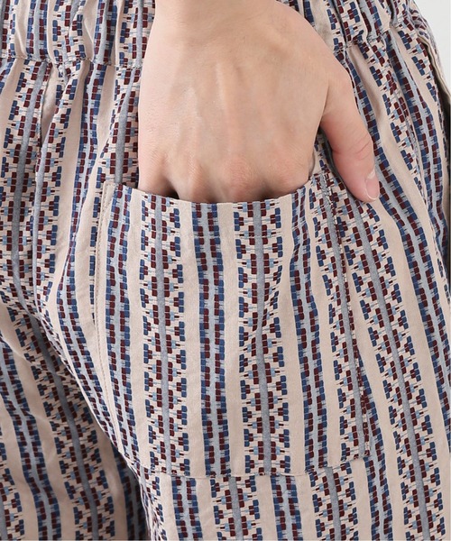 417 EDIFICE（フォーワンセブンエディフィス）の「オーガニックコットンバティックワイドイージーパンツ（スラックス・メンズ・ブラック/ブルー・MEDIUM/LARGE）」の9枚目の写真