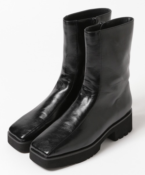 PAGEBOY(ページボーイ)の「スクエアハーフブーツ(ブーツ・レディース・ブラック/ブラウン系その他・MEDIUM/LARGE)」の7枚目の写真