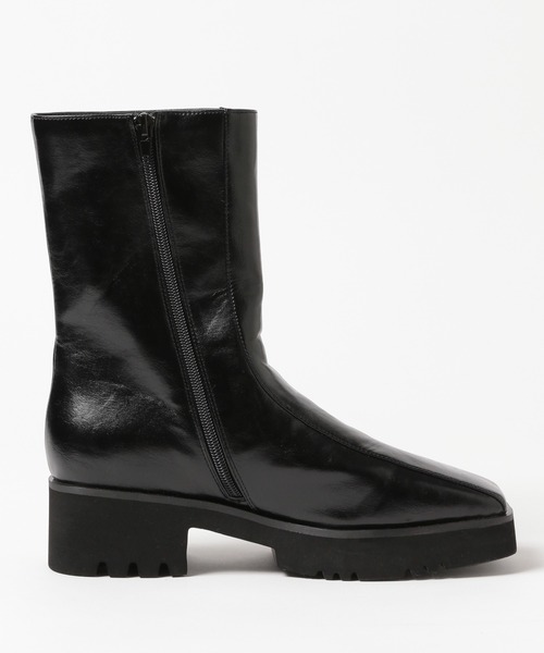 PAGEBOY(ページボーイ)の「スクエアハーフブーツ(ブーツ・レディース・ブラック/ブラウン系その他・MEDIUM/LARGE)」の12枚目の写真