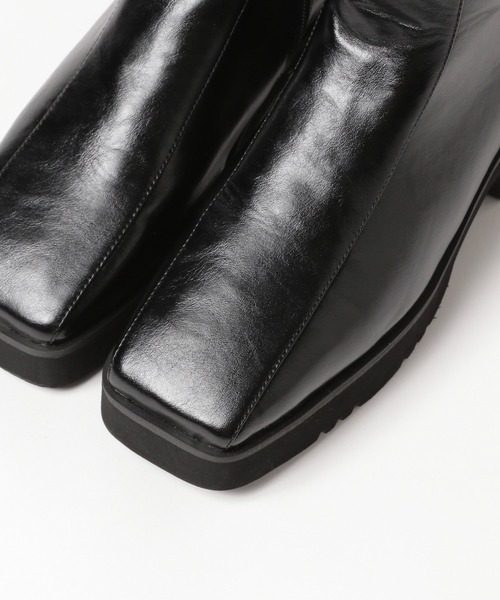 PAGEBOY(ページボーイ)の「スクエアハーフブーツ(ブーツ・レディース・ブラック/ブラウン系その他・MEDIUM/LARGE)」の3枚目の写真