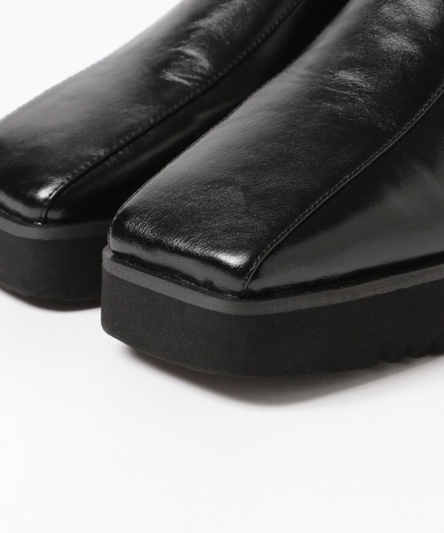 PAGEBOY(ページボーイ)の「スクエアハーフブーツ(ブーツ・レディース・ブラック/ブラウン系その他・MEDIUM/LARGE)」の4枚目の写真