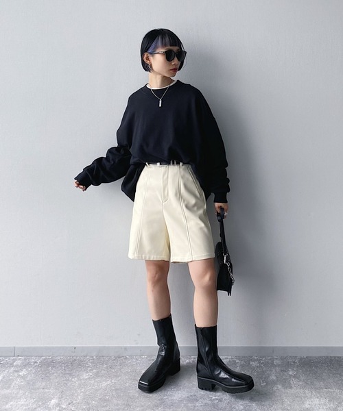PAGEBOY(ページボーイ)の「スクエアハーフブーツ(ブーツ・レディース・ブラック/ブラウン系その他・MEDIUM/LARGE)」の18枚目の写真