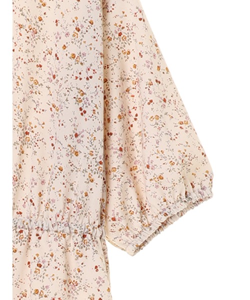 earth music&ecology by たかあしあかり（アースミュージックアンドエコロジーバイタカアシアカリ）の「【ZOZO限定】たかあしあかり★花柄フリル襟ワンピース ＊（ワンピース・レディース・その他14・FREE）」の2枚目の写真