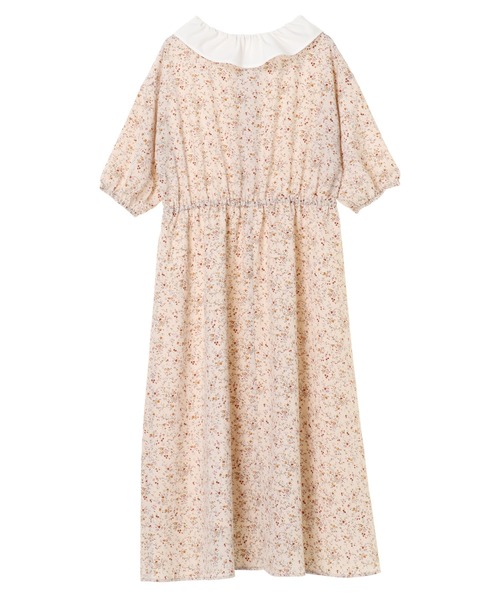 earth music&ecology by たかあしあかり（アースミュージックアンドエコロジーバイタカアシアカリ）の「【ZOZO限定】たかあしあかり★花柄フリル襟ワンピース ＊（ワンピース・レディース・その他14・FREE）」の8枚目の写真