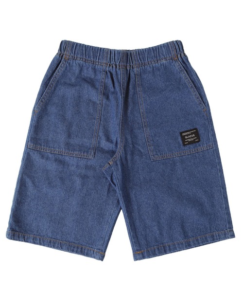 GLAZOS(グラソス)の「ベイカーハーフパンツ(その他パンツ・キッズ・ブラック/ベージュ/カーキ/インディゴブルー/ブルー・130cm/140cm/150cm/160cm/170cm)」の1枚目の写真