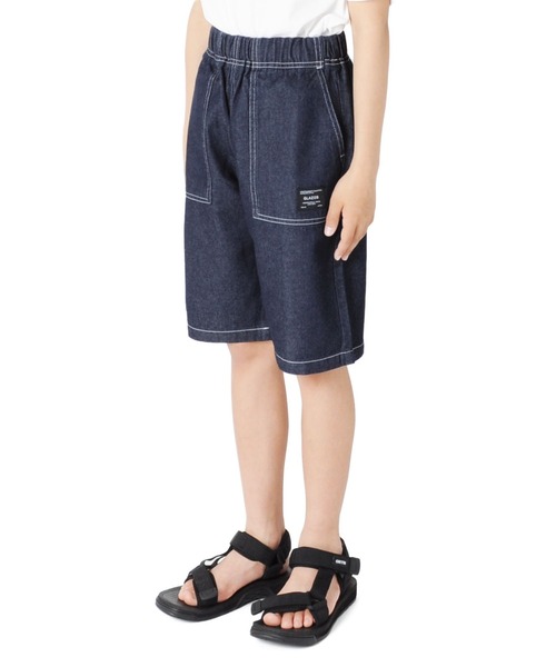 GLAZOS(グラソス)の「ベイカーハーフパンツ(その他パンツ・キッズ・ブラック/ベージュ/カーキ/インディゴブルー/ブルー・130cm/140cm/150cm/160cm/170cm)」の8枚目の写真