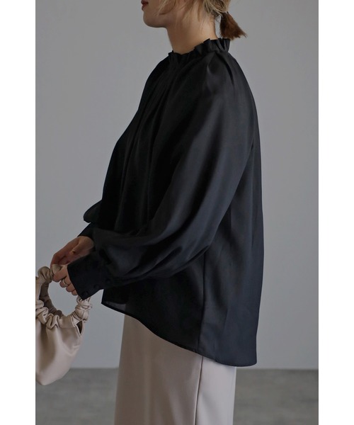Bonjour diary ブラウス　8Y Bonjour Diary Butterfly blouse with small blue flowers 8Y