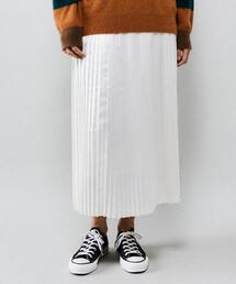 CONVERSE TOKYO | レザーライクサテンプリーツスカート(スカート)