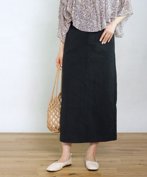 Crisp(クリスプ)の「サスペンダーロングタイトスカート(スカート・レディース・ブラック/ベージュ・FREE)」の20枚目の写真