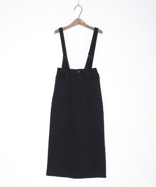 Crisp(クリスプ)の「サスペンダーロングタイトスカート(スカート・レディース・ブラック/ベージュ・FREE)」の17枚目の写真