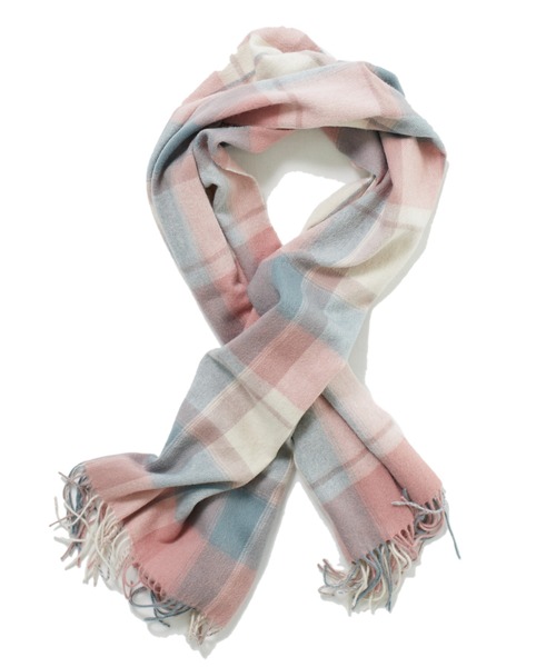 DRWCYS（ドロシーズ）の「ウォッシャブルウールチェックストール（ストール/ショール・レディース・ベージュ/ネイビー/ピンク・FREE）」の5枚目の写真