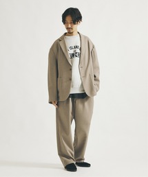 【ジャケット+パンツの2点SET】【DADS】オーバーサイズ メランジオックス セットアップ