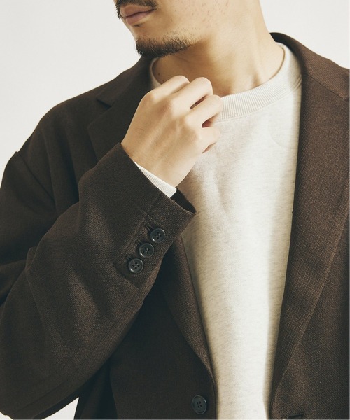 JOURNAL STANDARD(ジャーナルスタンダード)の「【ジャケット+パンツの2点SET】【DADS】オーバーサイズ メランジオックス セットアップ(セットアップ・メンズ・ベージュ/ブラウン/ブラック・SMALL/LARGE/MEDIUM)」の12枚目の写真