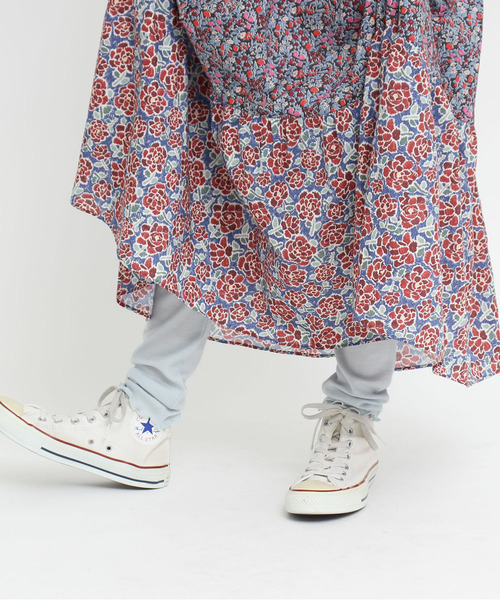 CHILD WOMAN（チャイルドウーマン）の「GRANDICH WOOLフライス レギンス（レギンス/スパッツ・レディース・レッド/サックスブルー/アイボリー/ブラック・FREE）」の10枚目の写真