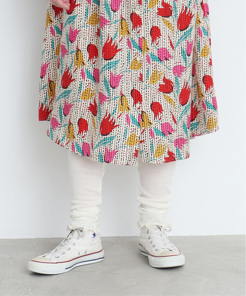 CHILD WOMAN（チャイルドウーマン）の「GRANDICH WOOLフライス レギンス（レギンス/スパッツ・レディース・レッド/サックスブルー/アイボリー/ブラック・FREE）」の6枚目の写真