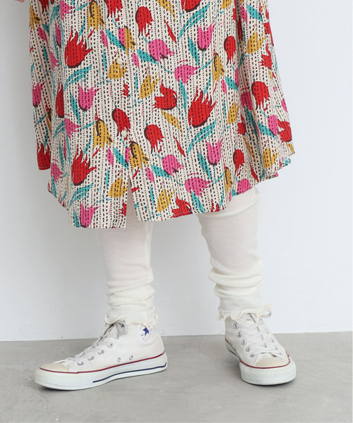 CHILD WOMAN（チャイルドウーマン）の「GRANDICH WOOLフライス レギンス（レギンス/スパッツ・レディース・レッド/サックスブルー/アイボリー/ブラック・FREE）」の14枚目の写真