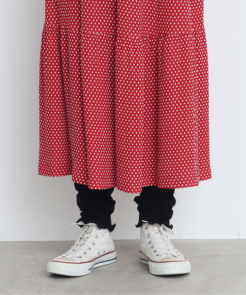 CHILD WOMAN（チャイルドウーマン）の「GRANDICH WOOLフライス レギンス（レギンス/スパッツ・レディース・レッド/サックスブルー/アイボリー/ブラック・FREE）」の13枚目の写真