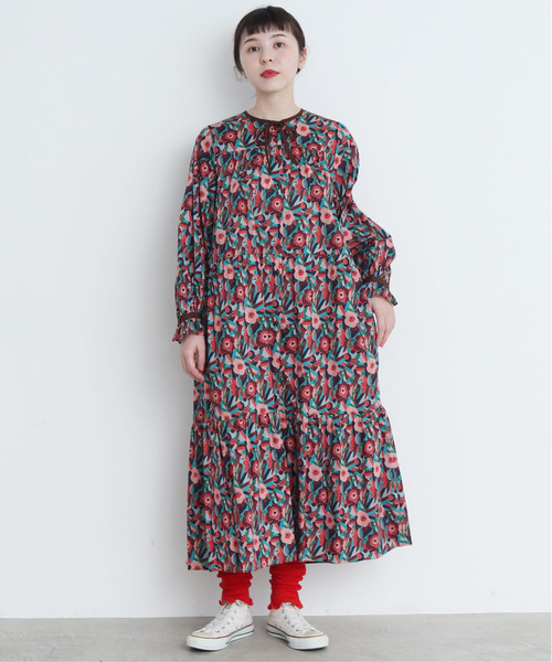 CHILD WOMAN（チャイルドウーマン）の「GRANDICH WOOLフライス レギンス（レギンス/スパッツ・レディース・レッド/サックスブルー/アイボリー/ブラック・FREE）」の8枚目の写真