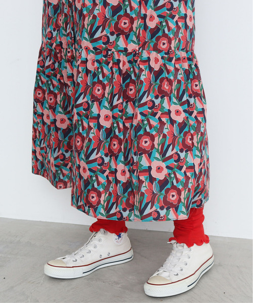 CHILD WOMAN（チャイルドウーマン）の「GRANDICH WOOLフライス レギンス（レギンス/スパッツ・レディース・レッド/サックスブルー/アイボリー/ブラック・FREE）」の9枚目の写真