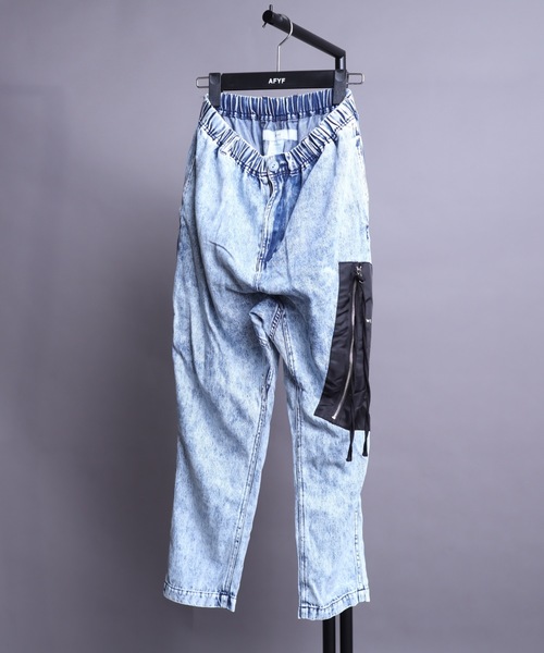 AFYF（エーエフワイエフ）の「【セットアップ対応】AFYF MOBILERPANT for 11 Pro/デニム ツイル モバイルポケットパンツ（デニムパンツ・メンズ・ブラック/インディゴブルー/ケミカルウォッシュ・FREE）」の13枚目の写真