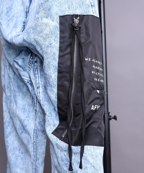 AFYF（エーエフワイエフ）の「【セットアップ対応】AFYF MOBILERPANT for 11 Pro/デニム ツイル モバイルポケットパンツ（デニムパンツ・メンズ・ブラック/インディゴブルー/ケミカルウォッシュ・FREE）」の21枚目の写真